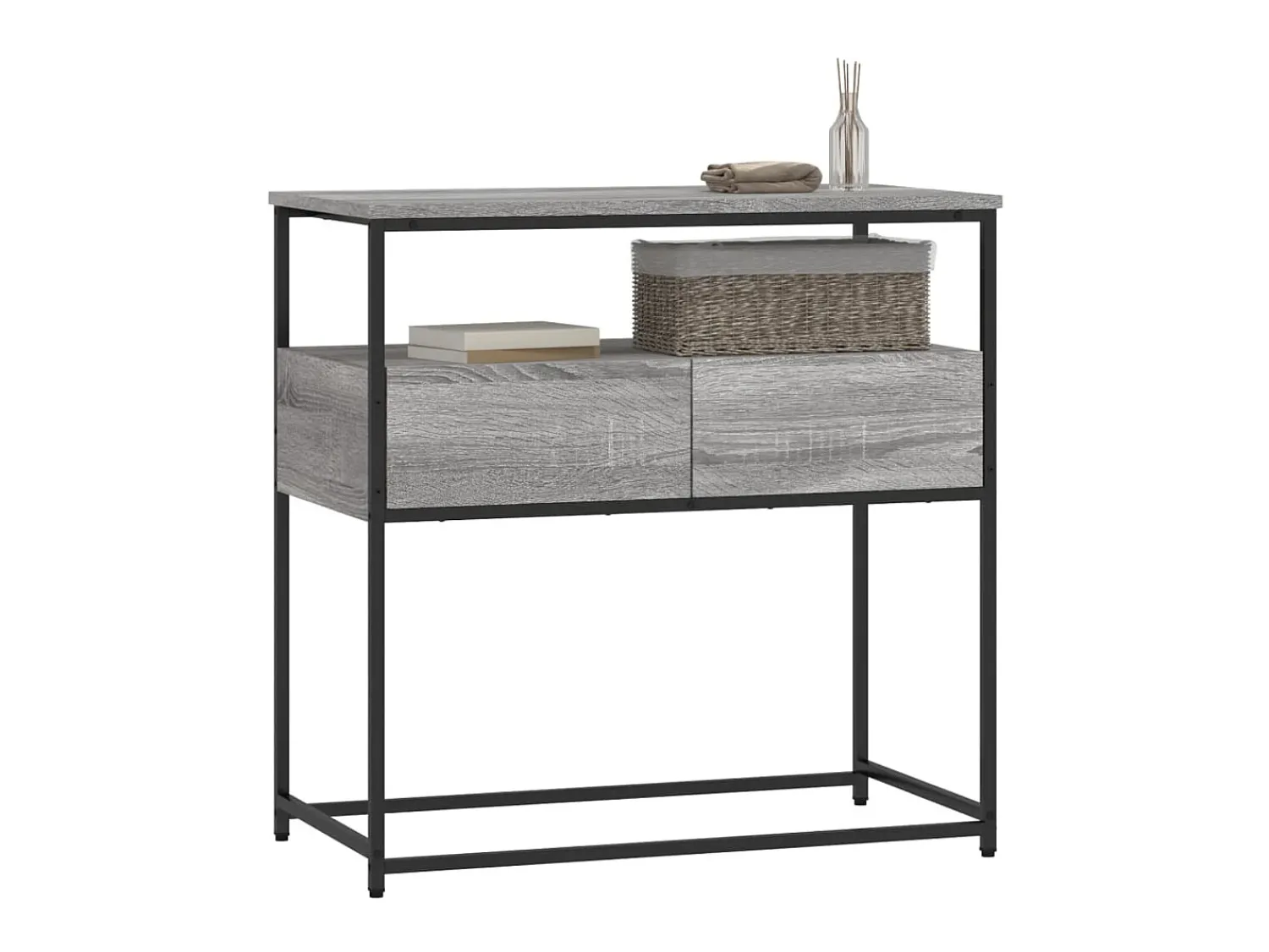 Mesa consola 75x40x75 cm derivados de madeira sonoma PT114420^ Consola