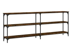 Mesa consola 200x29x75 cm derivados de madeira carvalho fumado PT493977^ Consola