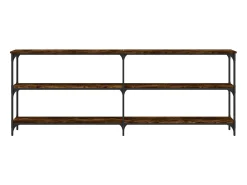 Mesa consola 200x29x75 cm derivados de madeira carvalho fumado PT493977^ Consola