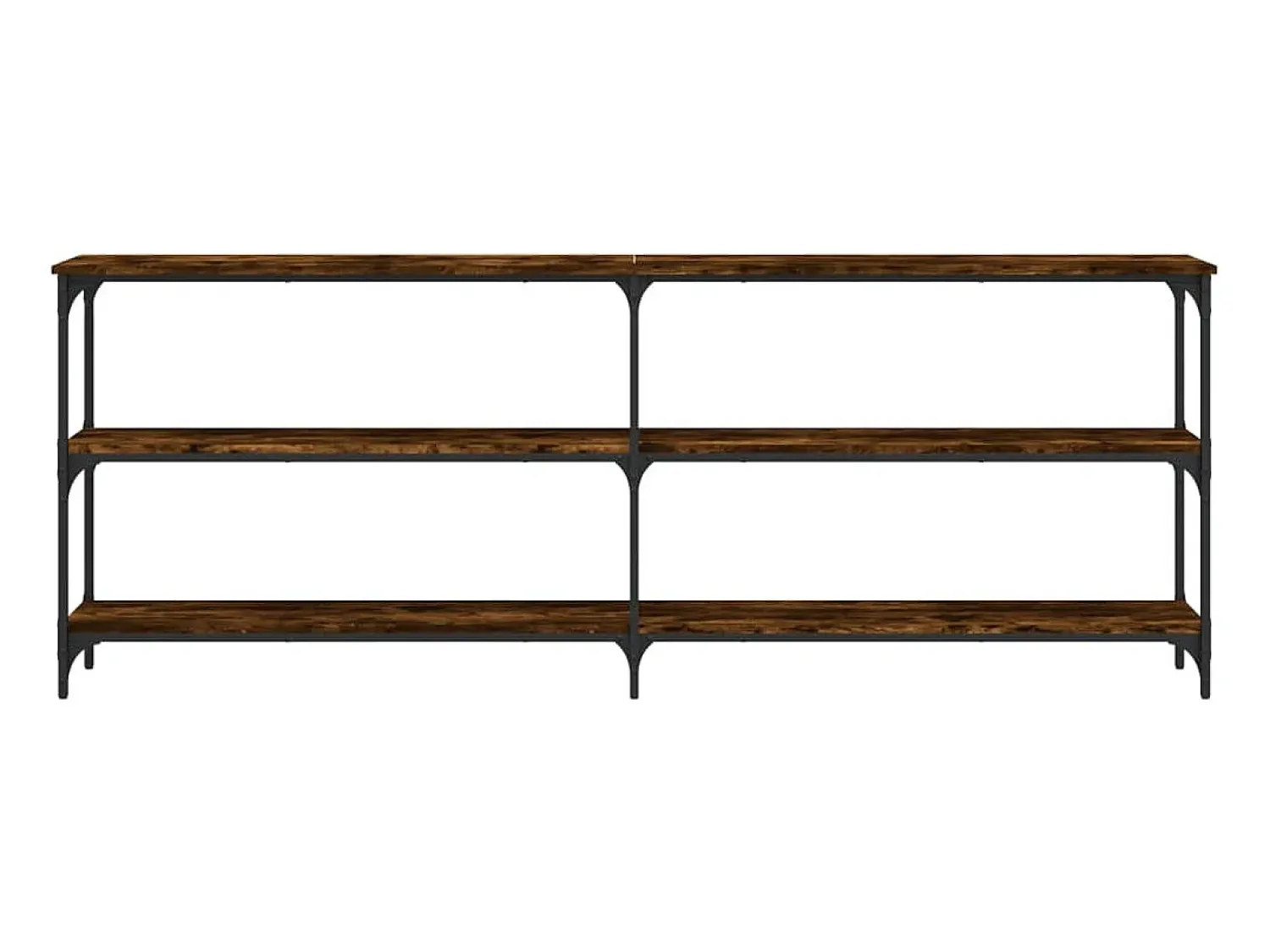 Mesa consola 200x29x75 cm derivados de madeira carvalho fumado PT493977^ Consola