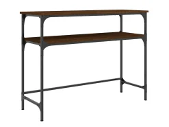 Mesa consola 100x35,5x75 cm derivados madeira carvalho PT279040^ Consola