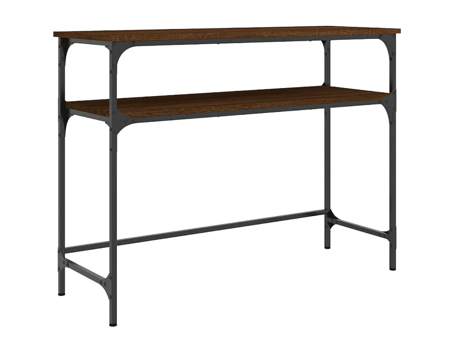 Mesa consola 100x35,5x75 cm derivados madeira carvalho PT279040^ Consola