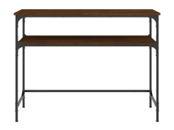 Mesa consola 100x35,5x75 cm derivados madeira carvalho PT279040^ Consola