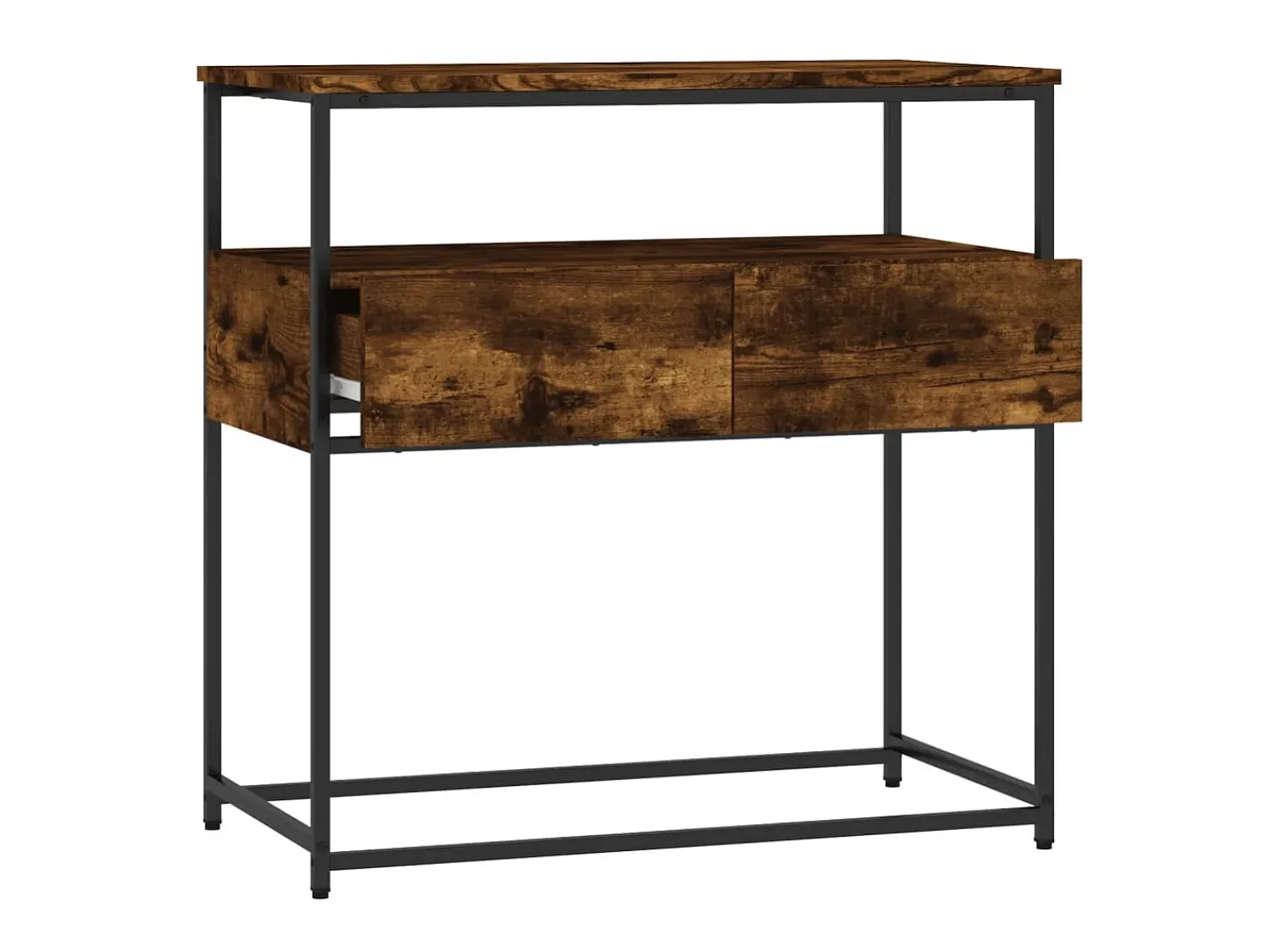 Best Mesa consola 75x40x75 cm derivados de madeira carvalho fumado PT160617 Castanho