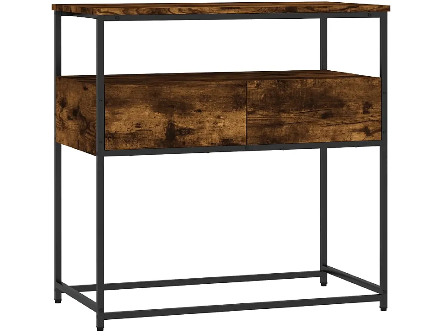 Best Mesa consola 75x40x75 cm derivados de madeira carvalho fumado PT160617 Castanho
