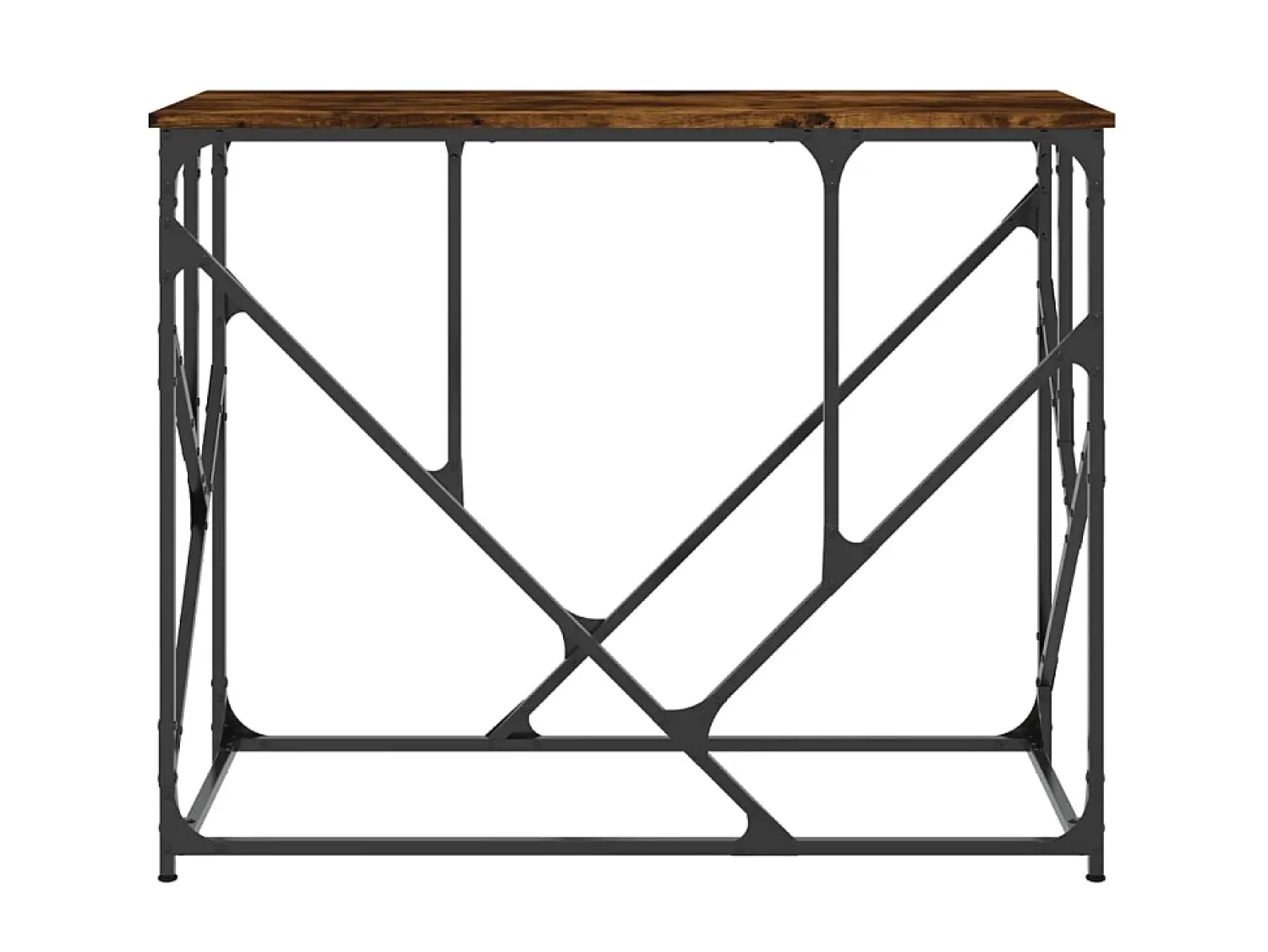 New Mesa consola 100x40x80 cm derivados de madeira carvalho fumado PT114543 Castanho
