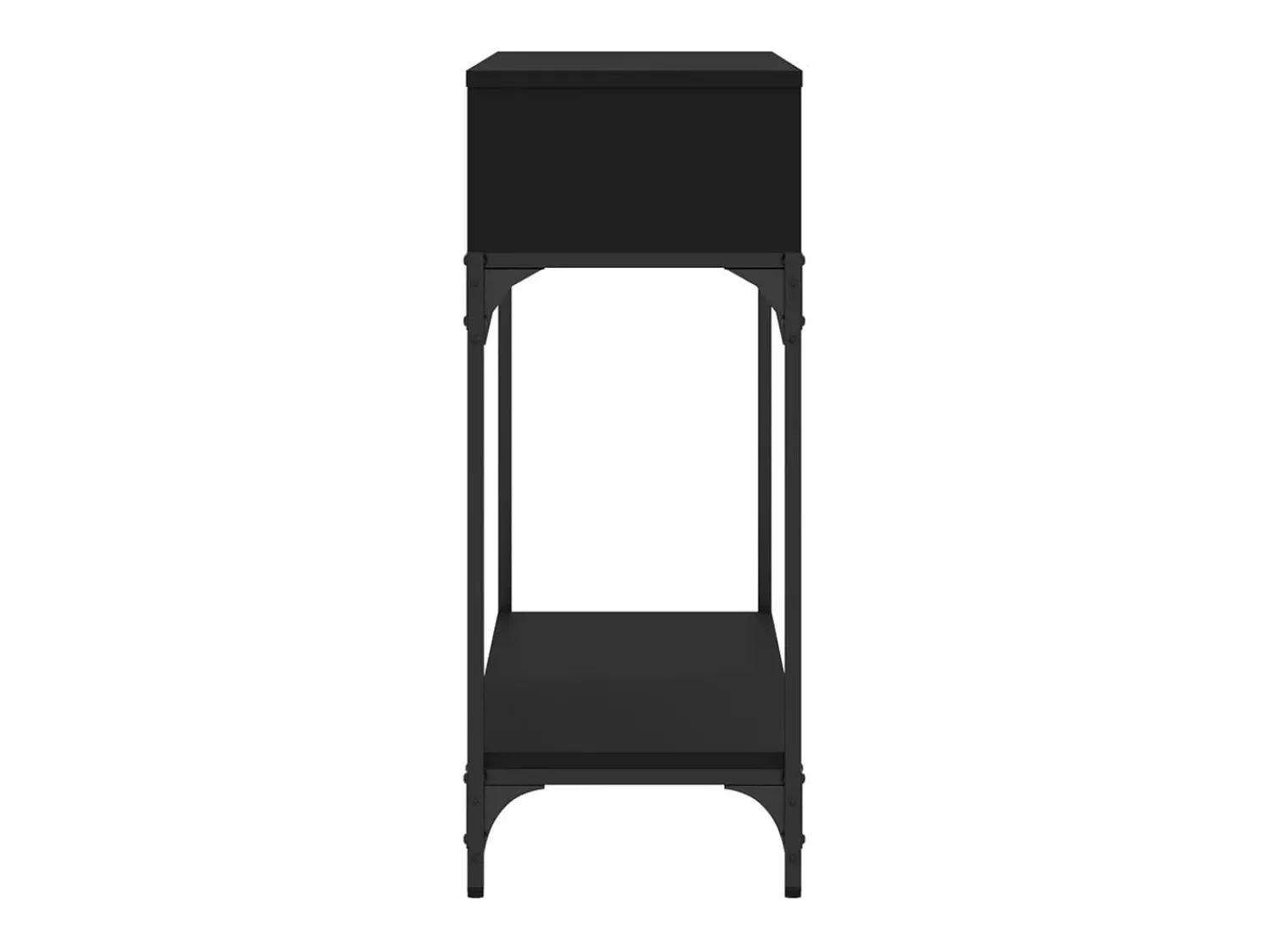 Mesa consola 100x30,5x75 cm derivados de madeira PT749724 Preto
