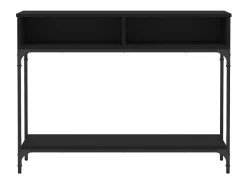 Mesa consola 100x30,5x75 cm derivados de madeira PT749724 Preto