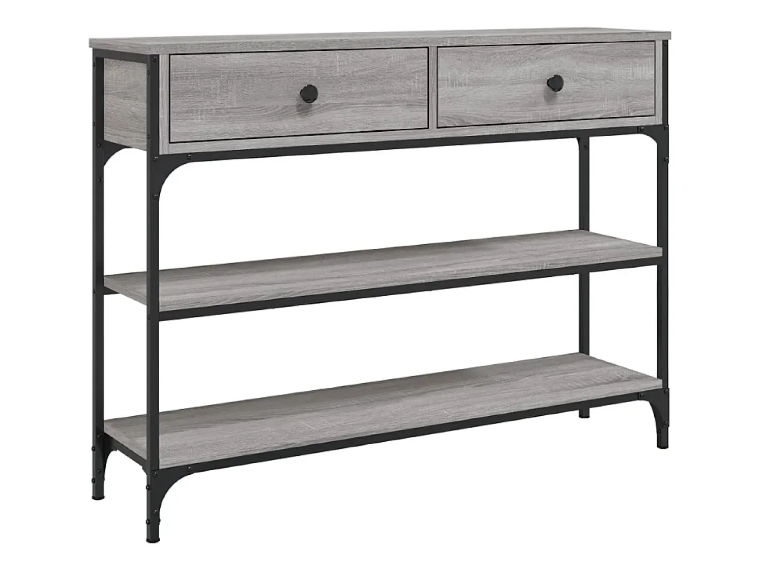 Mesa consola 100x25x75 cm derivados de madeira sonoma PT916269^ Consola