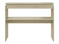 Consola| Mesa consola 102x30x80 cm derivados de madeira carvalho sonoma PT274366 Castanho