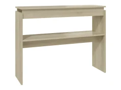 Consola| Mesa consola 102x30x80 cm derivados de madeira carvalho sonoma PT274366 Castanho