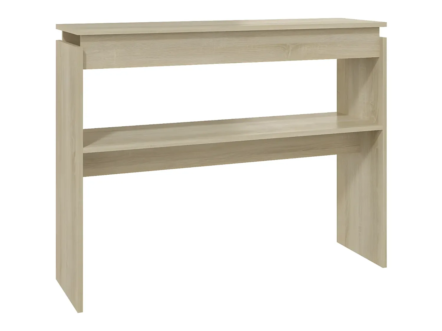 Consola| Mesa consola 102x30x80 cm derivados de madeira carvalho sonoma PT274366 Castanho