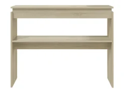 Consola| Mesa consola 102x30x80 cm derivados de madeira carvalho sonoma PT274366 Castanho