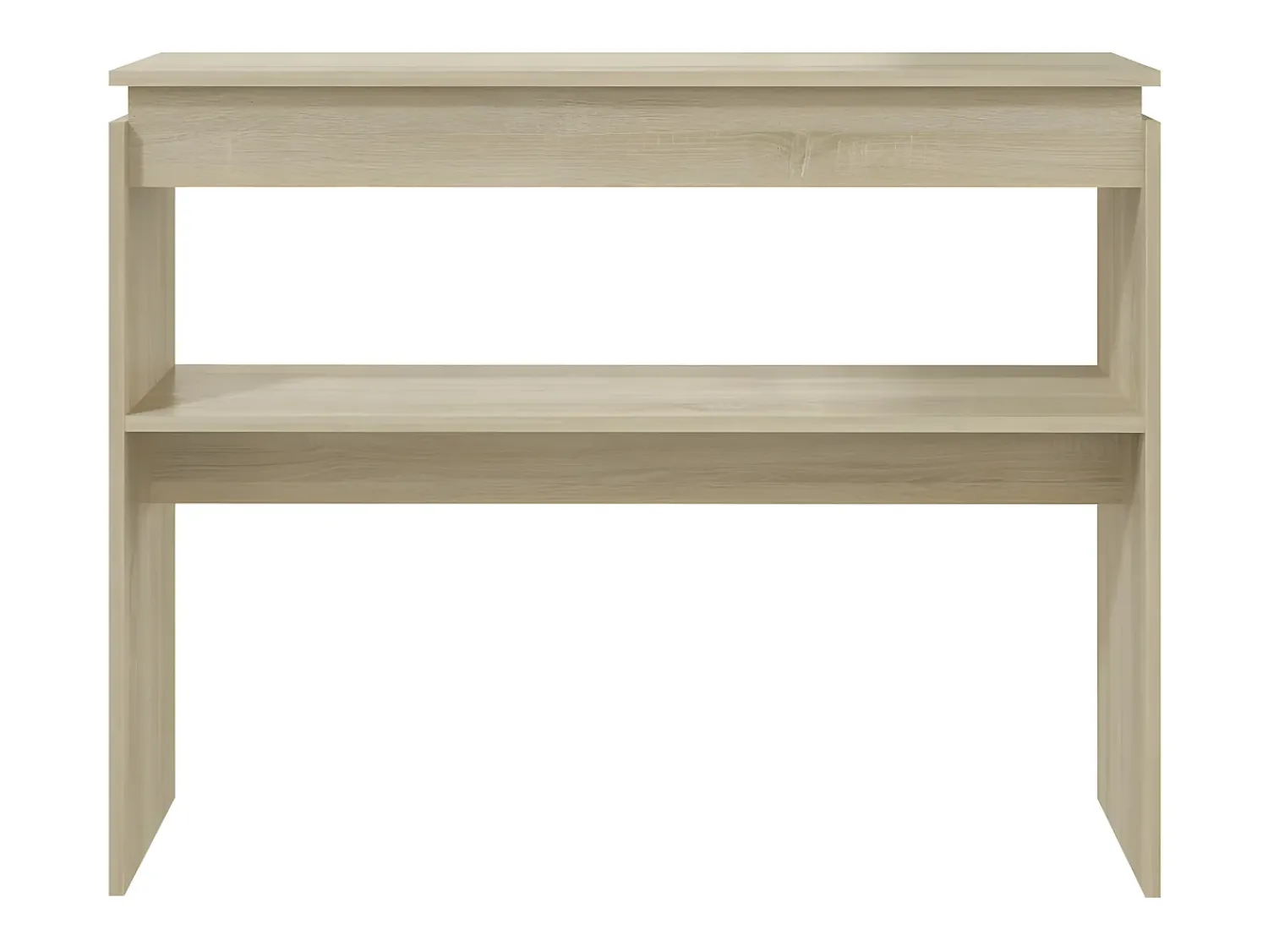 Consola| Mesa consola 102x30x80 cm derivados de madeira carvalho sonoma PT274366 Castanho
