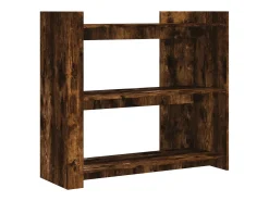 Consola* Mesa consola 100x35x90 cm derivados de madeira carvalho fumado PT140855 Castanho