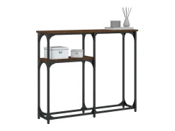 Consola| Mesa consola 90x22,5x75 cm derivados madeira carvalho PT981161 Castanho