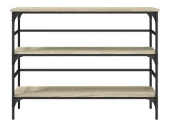 Consola* Mesa consola 100x32x75 cm derivados de madeira carvalho sonoma PT192649 Castanho