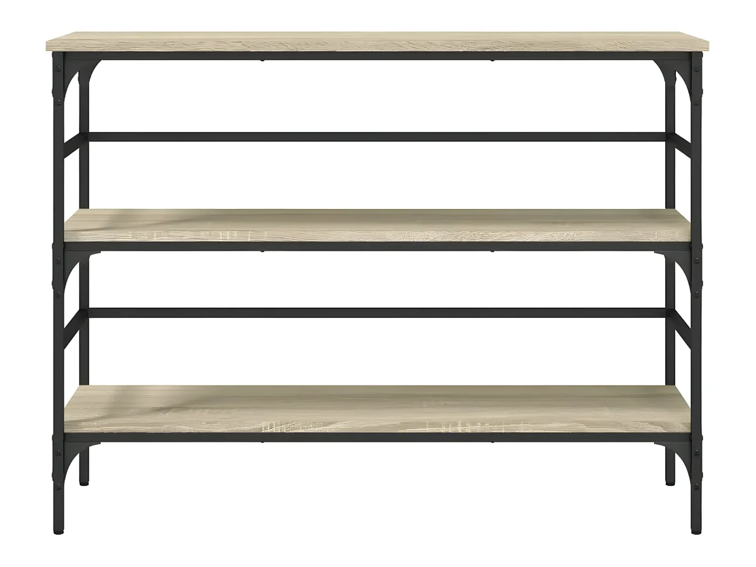 Consola* Mesa consola 100x32x75 cm derivados de madeira carvalho sonoma PT192649 Castanho