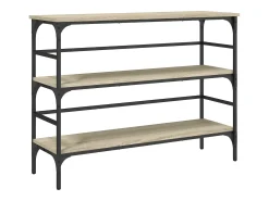 Consola* Mesa consola 100x32x75 cm derivados de madeira carvalho sonoma PT192649 Castanho