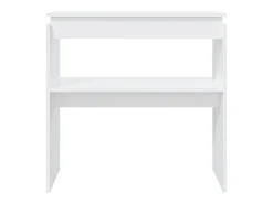 New Mesa consola 80x30x80 cm derivados de madeira PT239611 Branco