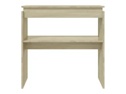 Consola| Mesa consola 80x30x80 cm derivados de madeira carvalho sonoma PT149528 Castanho