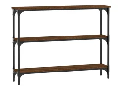 Mesa consola 100x22,5x75 cm derivados madeira carvalho PT957468^ Consola