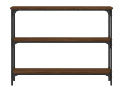 Mesa consola 100x22,5x75 cm derivados madeira carvalho PT957468^ Consola