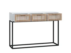 Mesa consola 105x30x75 cm derivados de madeira e ferro PT701920^ Consola