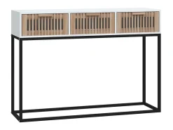 Mesa consola 105x30x75 cm derivados de madeira e ferro PT701920^ Consola