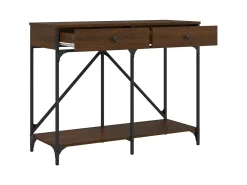 Mesa consola 100x39x78,5 cm derivados madeira carvalho PT177137 Castanho