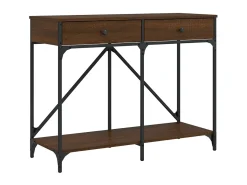 Mesa consola 100x39x78,5 cm derivados madeira carvalho PT177137 Castanho