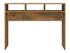 Consola| Mesa consola 105x30x80 cm derivados de madeira carvalho fumado PT985189 Castanho
