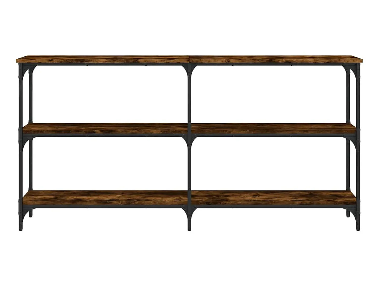 Consola* Mesa consola 150x29x75 cm derivados de madeira carvalho fumado PT526492 Castanho