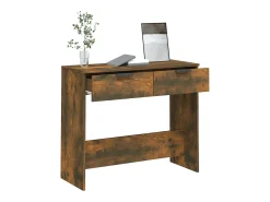 Mesa consola 90x36x75 cm derivados de madeira carvalho fumado PT859478^ Consola