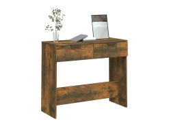 Mesa consola 90x36x75 cm derivados de madeira carvalho fumado PT859478^ Consola