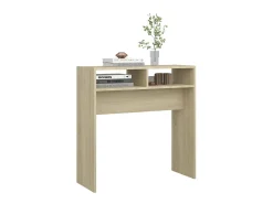 Consola| Mesa consola 78x30x80 cm derivados de madeira carvalho sonoma PT554904 Castanho