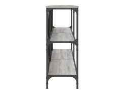 Consola* Mesa consola 160x30x75 cm derivados madeira/ferro cinza sonoma PT288259 Cinzento
