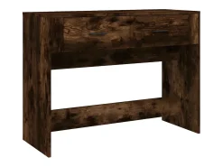 Consola* Mesa consola 100x39x75 cm derivados de madeira carvalho fumado PT486744 Castanho