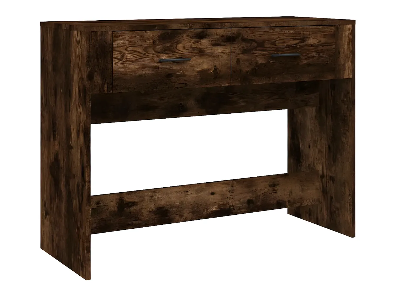Consola* Mesa consola 100x39x75 cm derivados de madeira carvalho fumado PT486744 Castanho