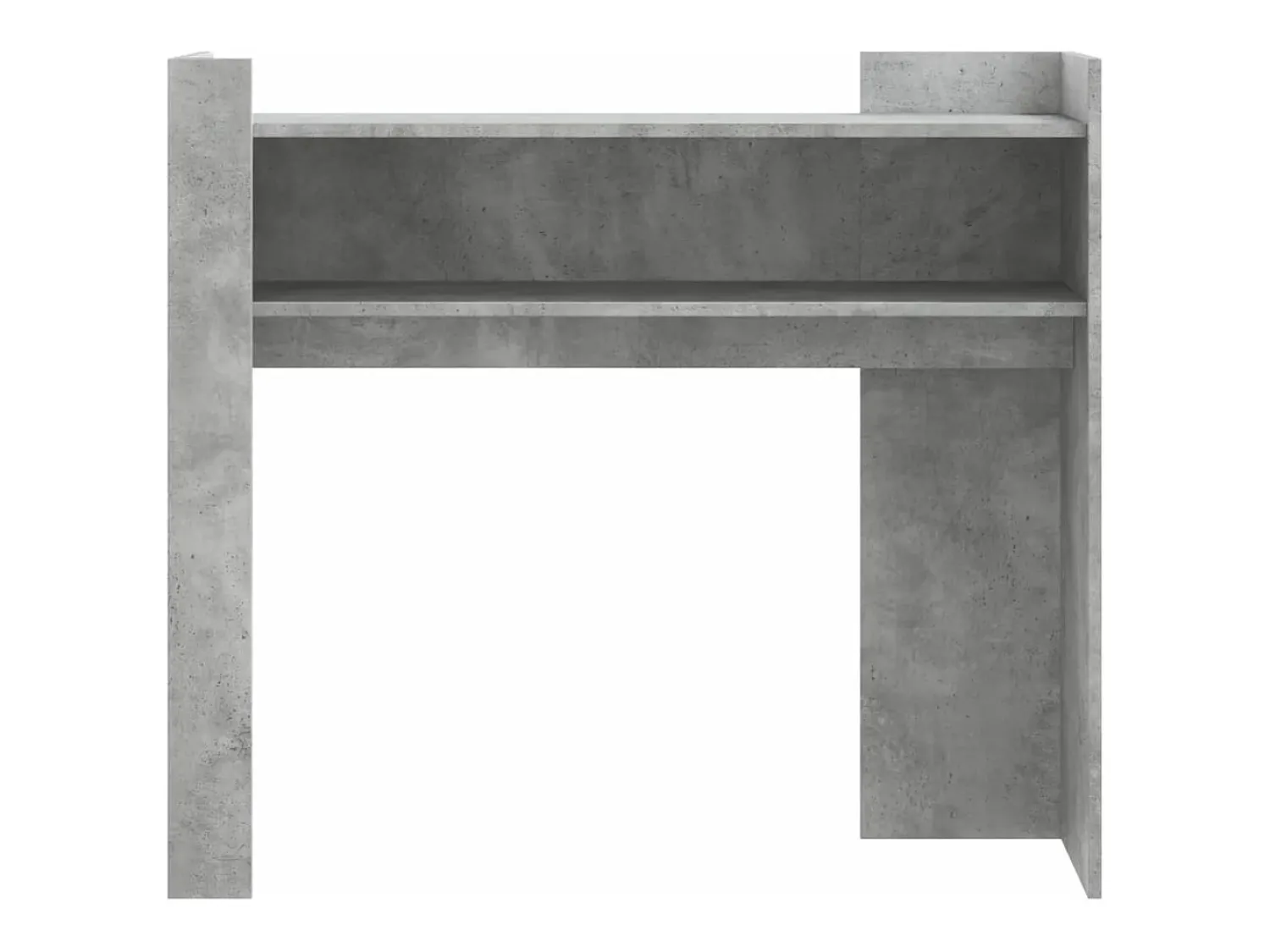 Consola| Mesa consola 100x35x90 cm derivados de madeira cimento PT984212 Cinzento