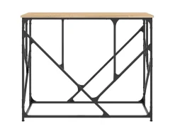 Consola| Mesa consola 100x40x80 cm derivados de madeira carvalho sonoma PT227455 Castanho