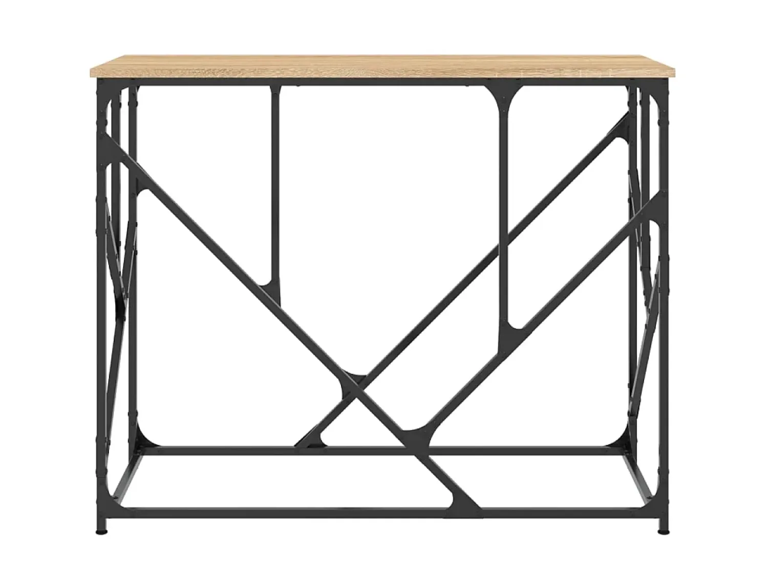 Consola| Mesa consola 100x40x80 cm derivados de madeira carvalho sonoma PT227455 Castanho