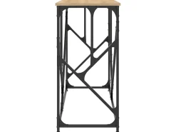 Consola| Mesa consola 100x40x80 cm derivados de madeira carvalho sonoma PT227455 Castanho