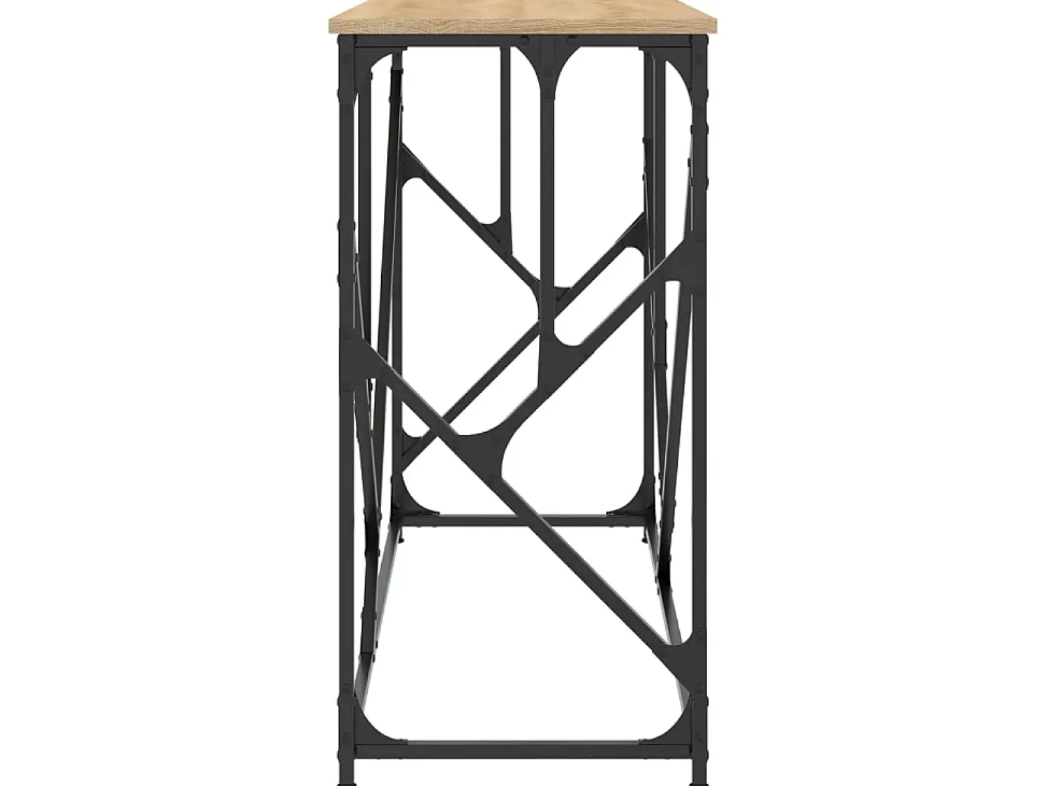Consola| Mesa consola 100x40x80 cm derivados de madeira carvalho sonoma PT227455 Castanho