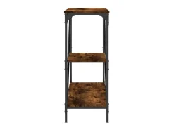 Consola* Mesa consola 88,5x30x75 cm derivados de madeira carvalho fumado PT979475 Castanho