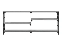 Consola| Mesa consola 180x29x76,5 cm derivados madeira sonoma PT955314 Cinzento