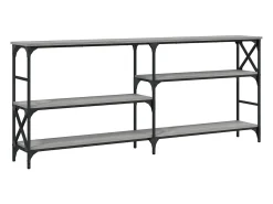 Consola| Mesa consola 180x29x76,5 cm derivados madeira sonoma PT955314 Cinzento
