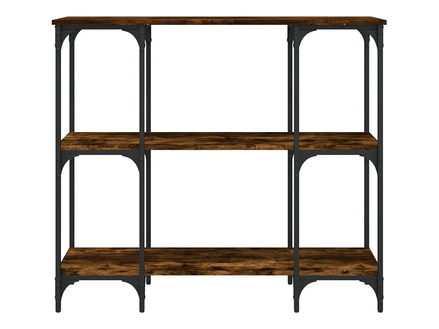 Mesa consola 102x35x90 cm derivados de madeira carvalho fumado PT912702^ Consola