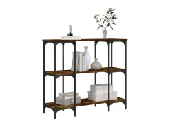 Mesa consola 102x35x90 cm derivados de madeira carvalho fumado PT912702^ Consola