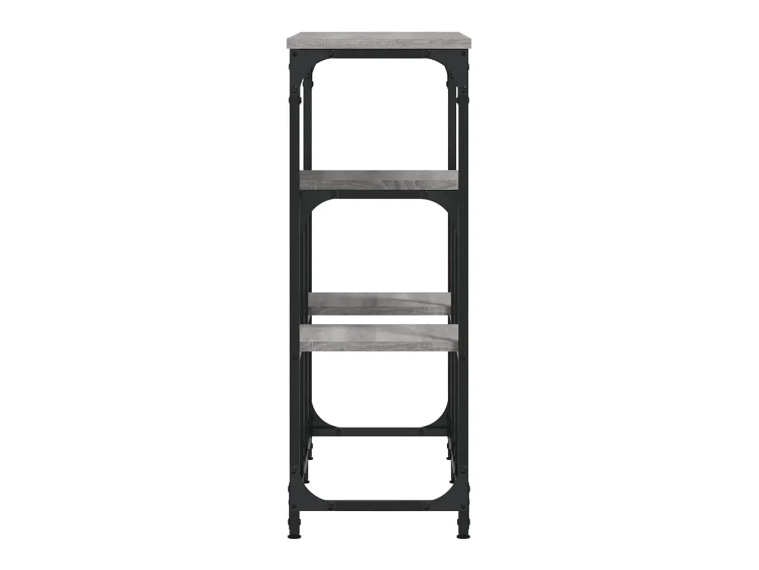 Consola| Mesa consola 89,5x28x76 cm derivados de madeira sonoma PT678095 Cinzento